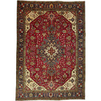 280 x 200 cm Hand-Knotted Persian Geometric Tabriz Rug