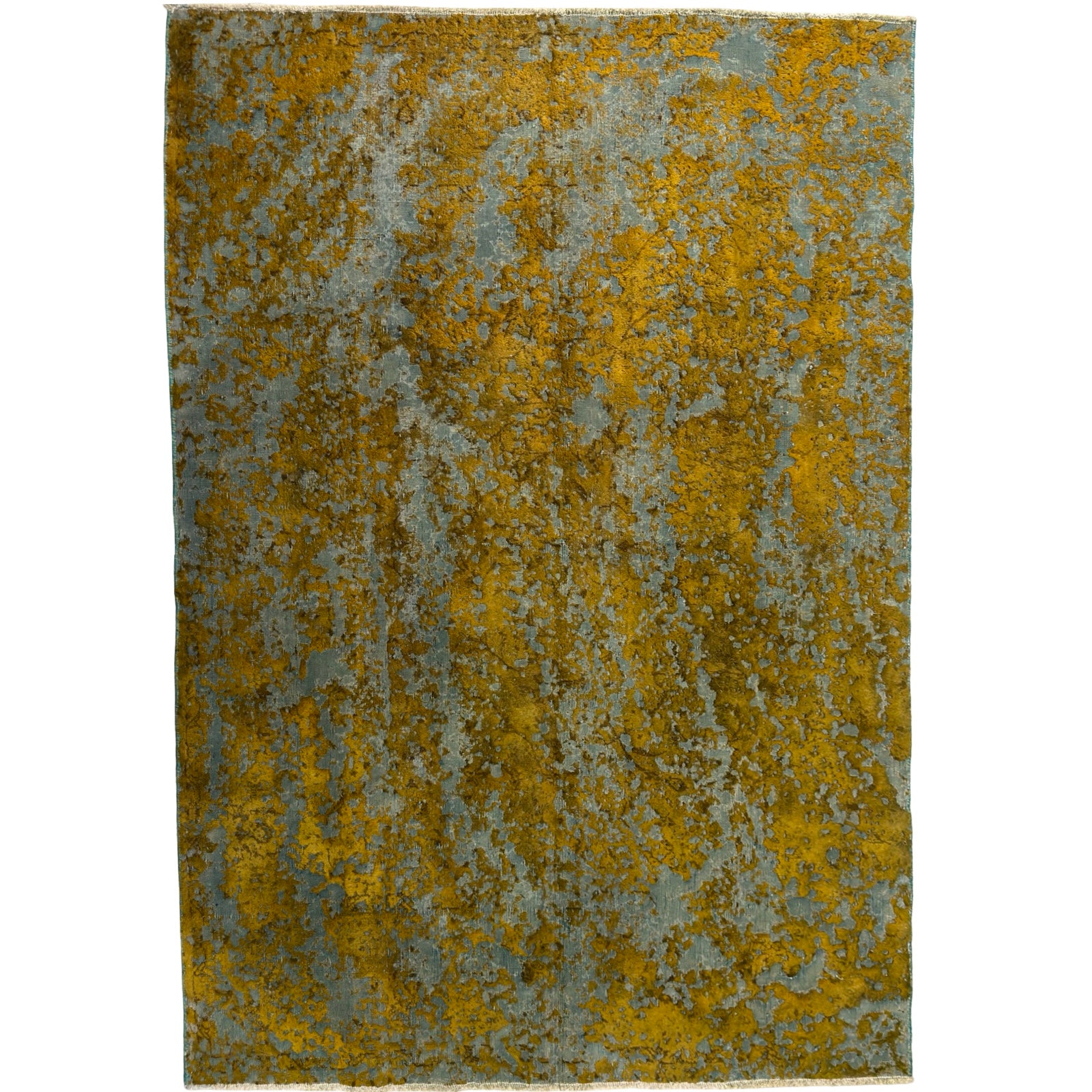 280 x 190 cm Hand-Knotted Ultra Vintage Mustard Wool Rug