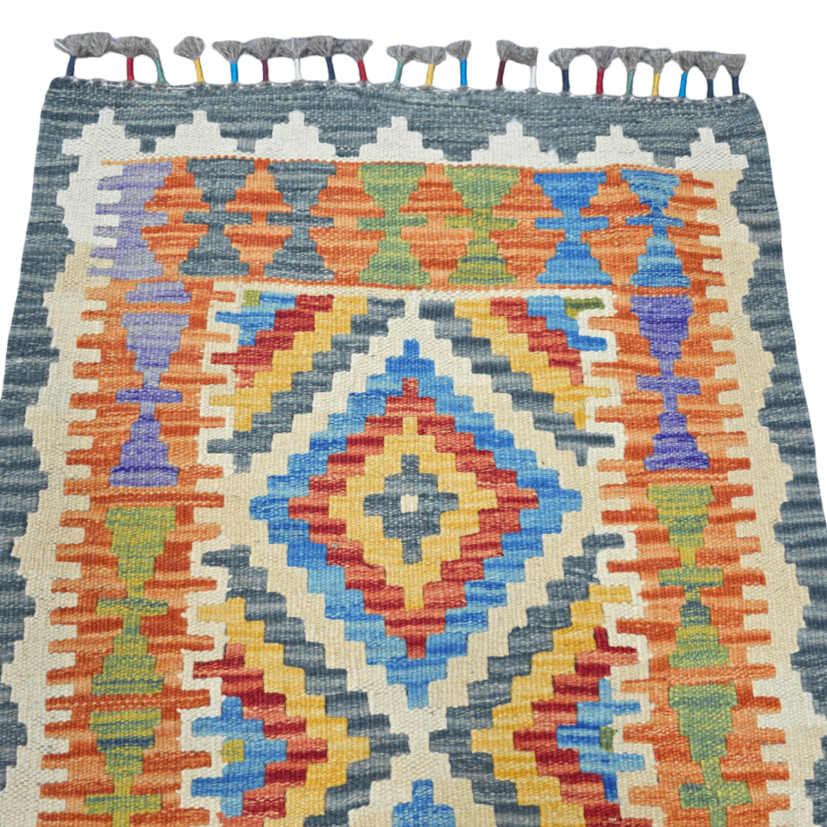90 x 60 cm Hand Woven Afghan Kilim Rug