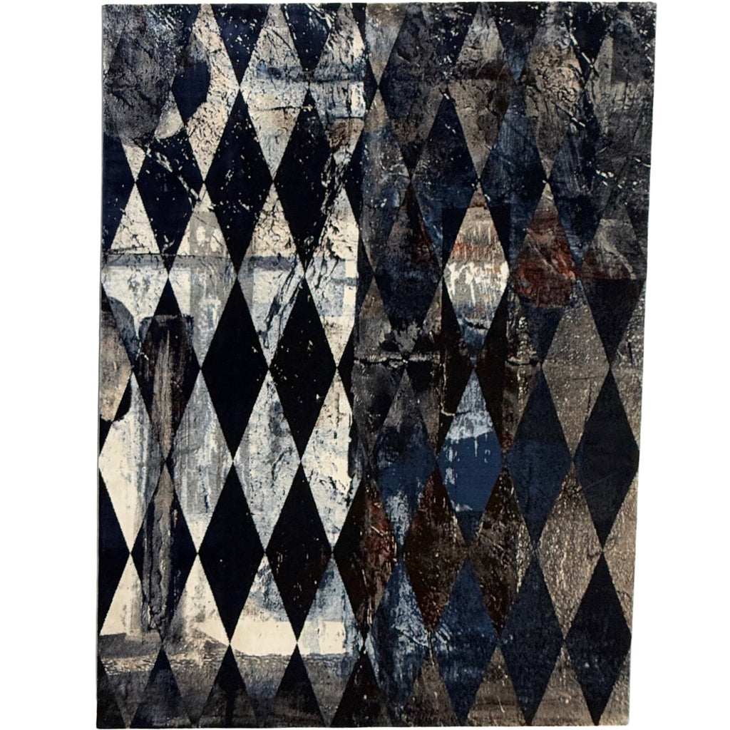 350 x 250 cm Modern Navy Turkish Machine Made Rug