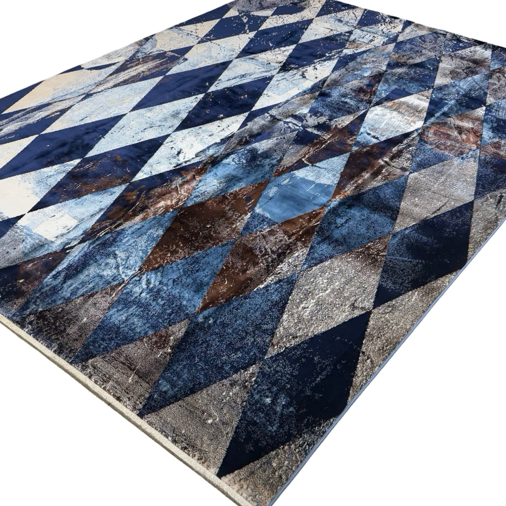 350 x 250 cm Modern Navy Turkish Machine Made Rug