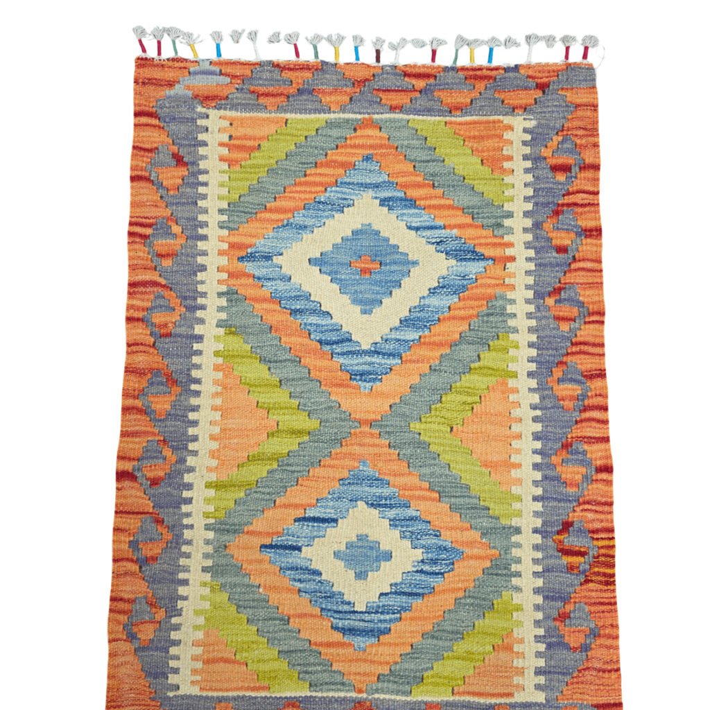 90 x 60 cm Hand-Woven Afghan Kilim