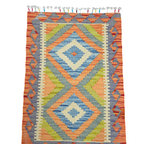 90 x 60 cm Hand-Woven Afghan Kilim