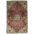 285 x 175 cm Hand-Knotted Persian Geometric Tabriz Rug