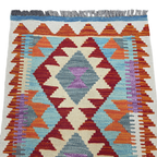 90 x 60 cm Hand-Woven Afghan Kilim