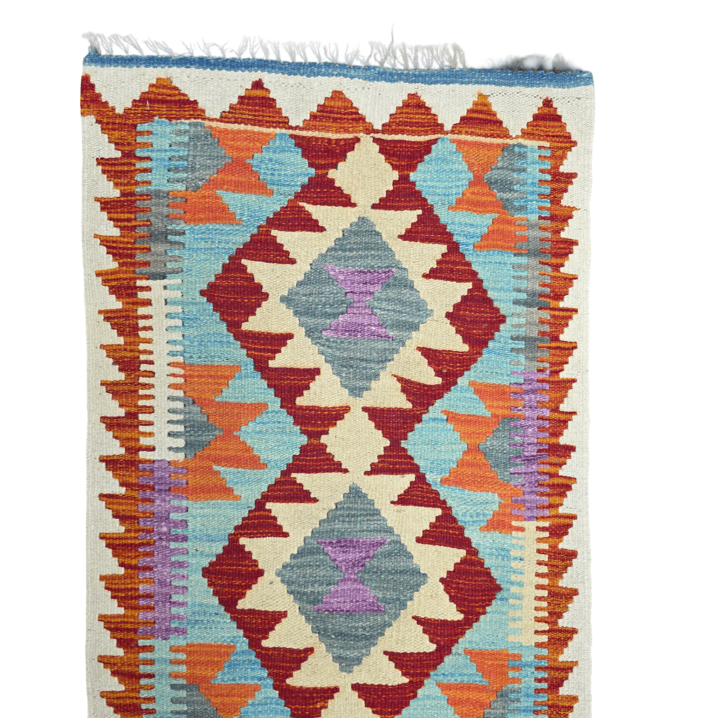 90 x 60 cm Hand-Woven Afghan Kilim
