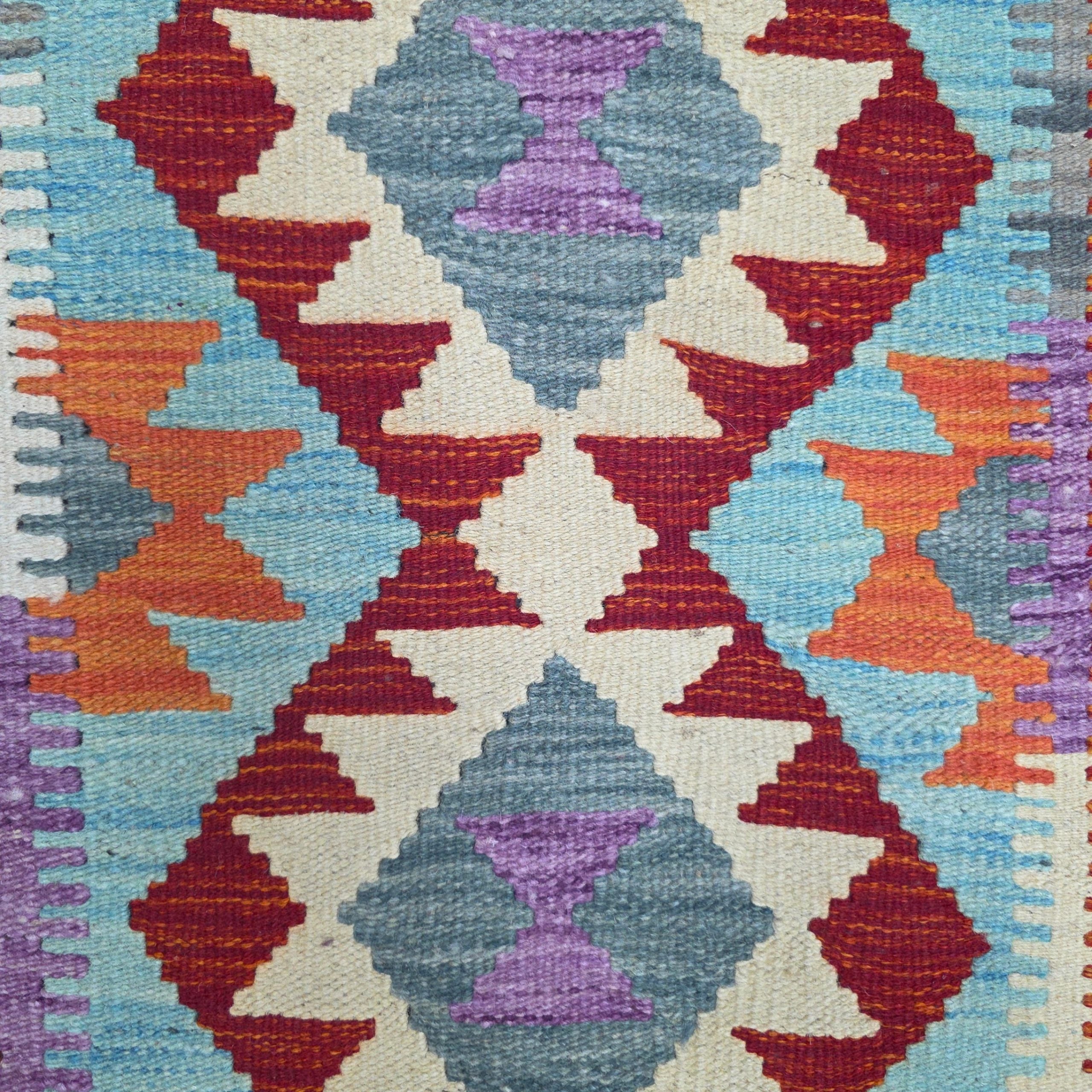 90 x 60 cm Hand-Woven Afghan Kilim