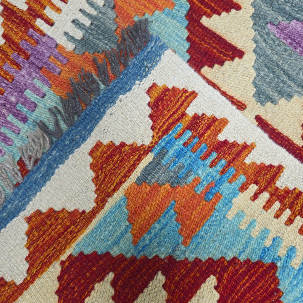 90 x 60 cm Hand-Woven Afghan Kilim