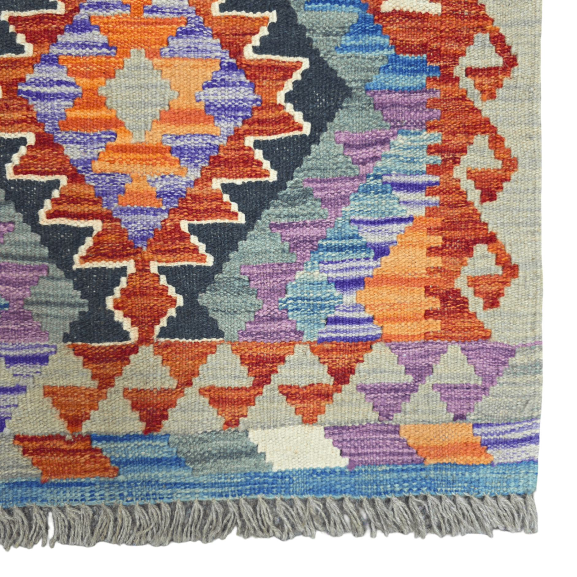 90 x 60 cm Hand-Woven Afghan Kilim