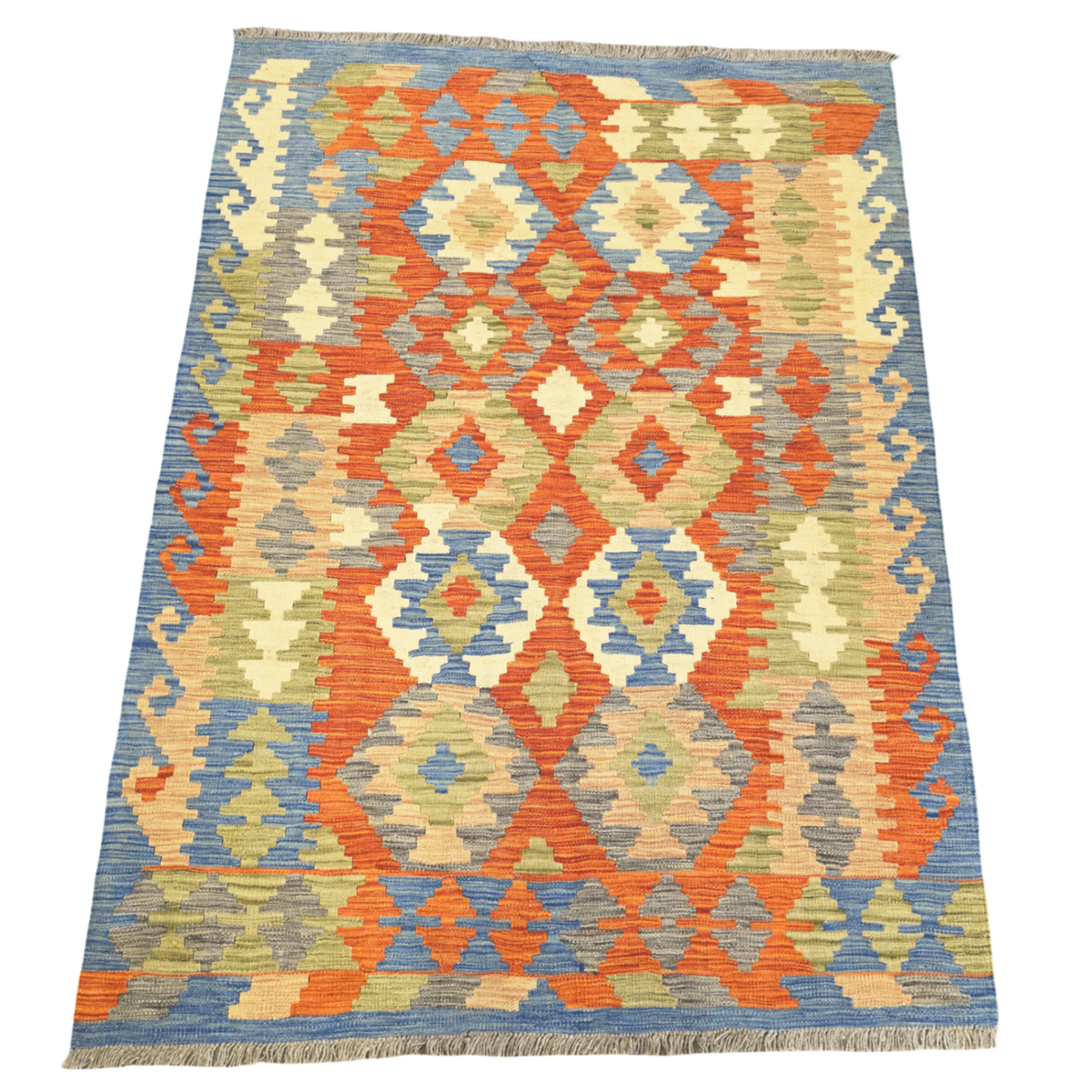 173 x 129 cm Hand Woven Afghan Kilim Rug