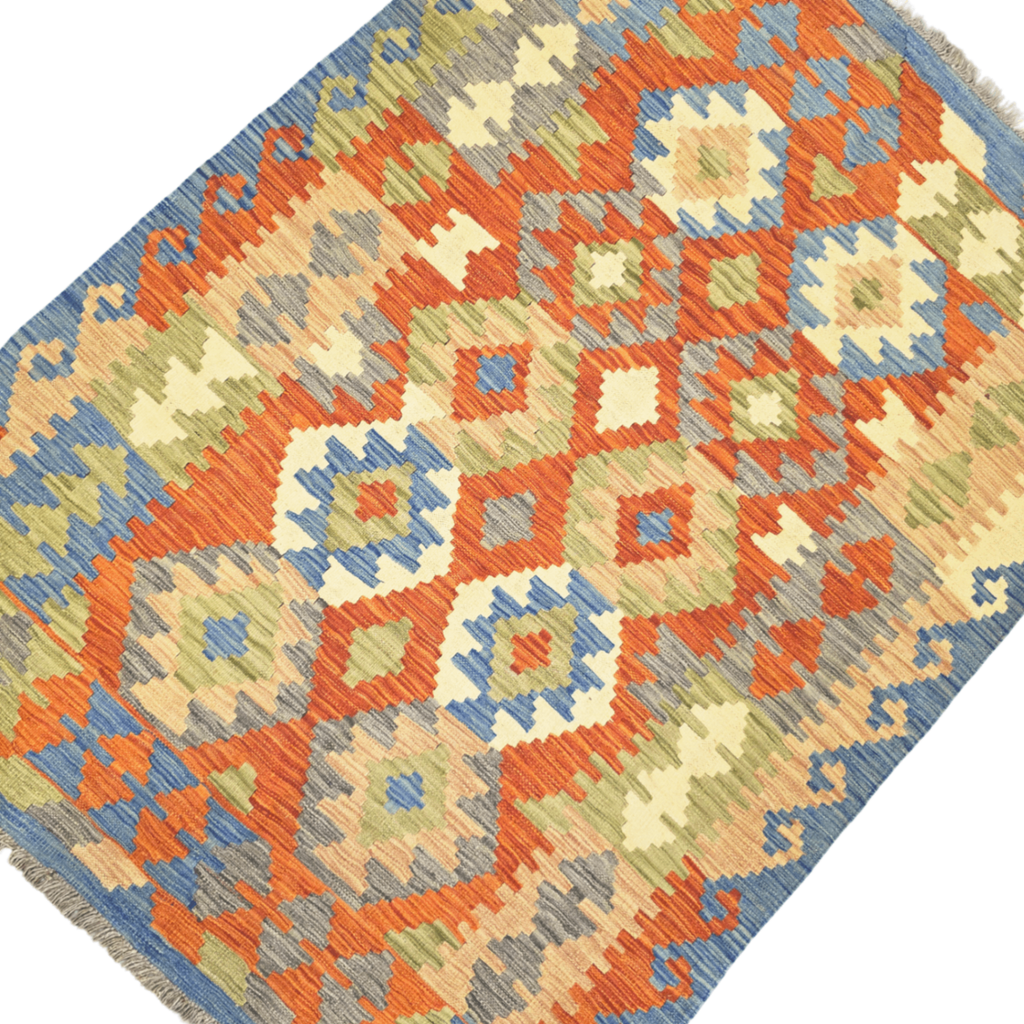 173 x 129 cm Hand Woven Afghan Kilim Rug