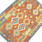 173 x 129 cm Hand Woven Afghan Kilim Rug