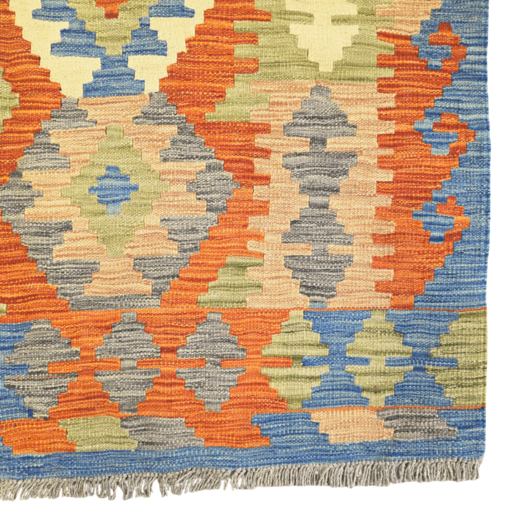 173 x 129 cm Hand Woven Afghan Kilim Rug
