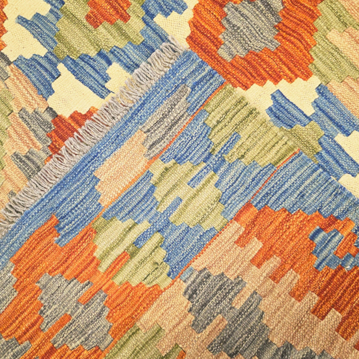 173 x 129 cm Hand Woven Afghan Kilim Rug