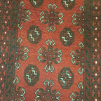 285 x 78 cm Hand-Knotted Red Afghan Akche Runner Rug