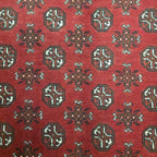 290 x 197 cm Hand-Woven Red Afghan Akche