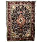290 x 200 cm Hand-Knotted Persian Tabriz Geometric Medallion Rug