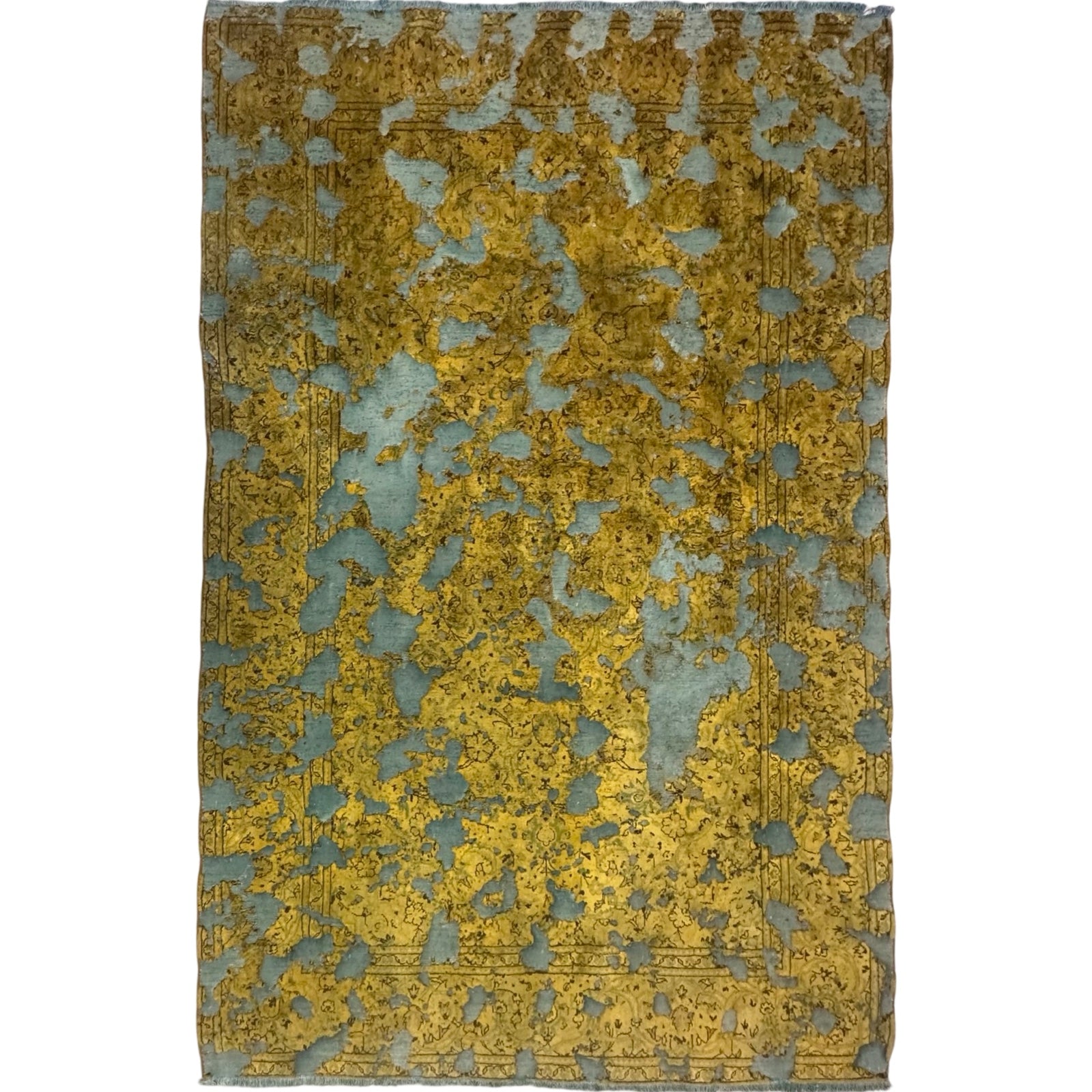 290 x 186 cm Hand-Knotted Ultra Vintage Persian Wool Rug