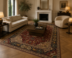 290 x 200 cm Hand-Knotted Persian Tabriz Hunting Scene Rug