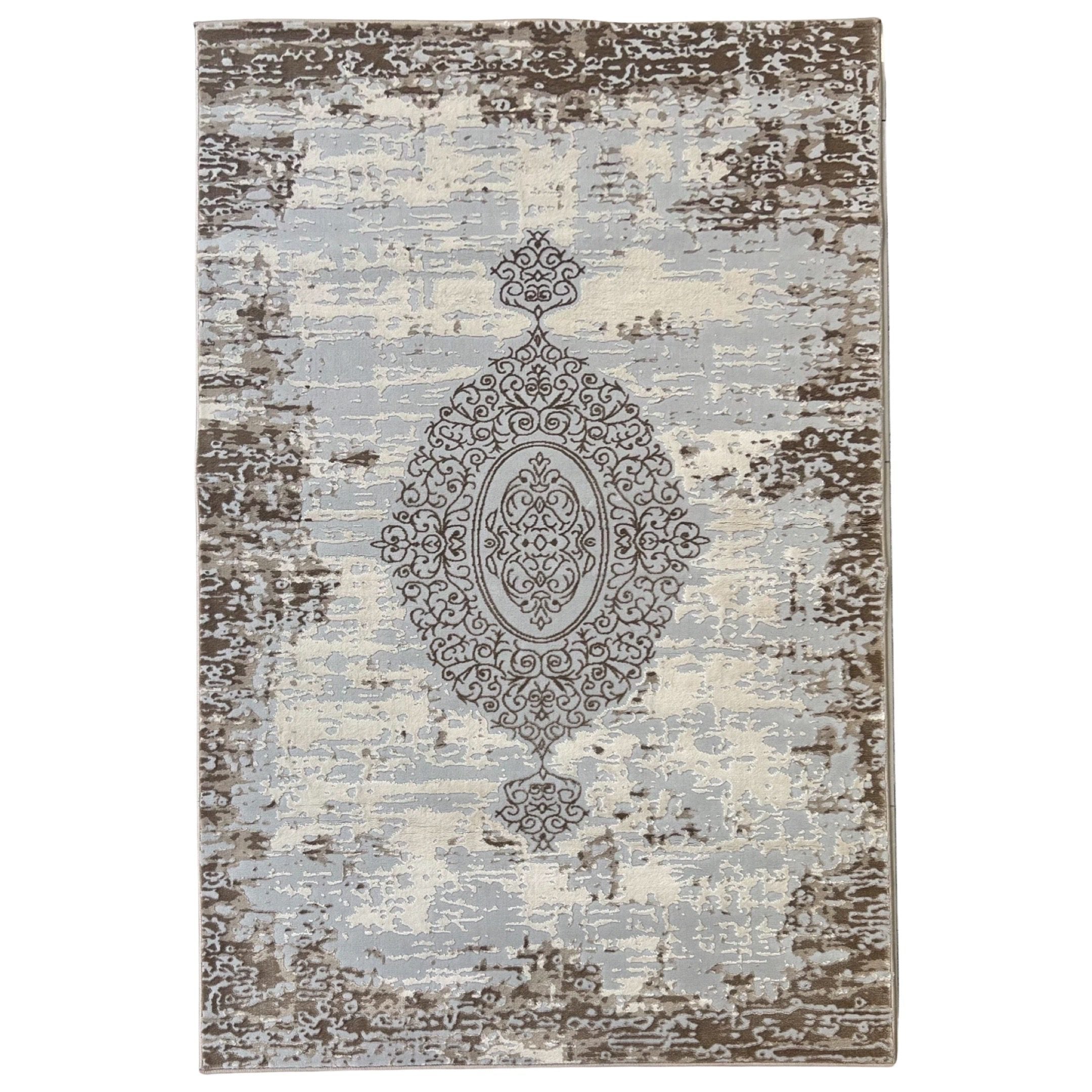 290 x 200 cm Persian Tabriz Design Machine-Made Rug, Grey