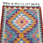 90 x 60 cm Hand-Woven Afghan Kilim
