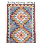 90 x 60 cm Hand-Woven Afghan Kilim