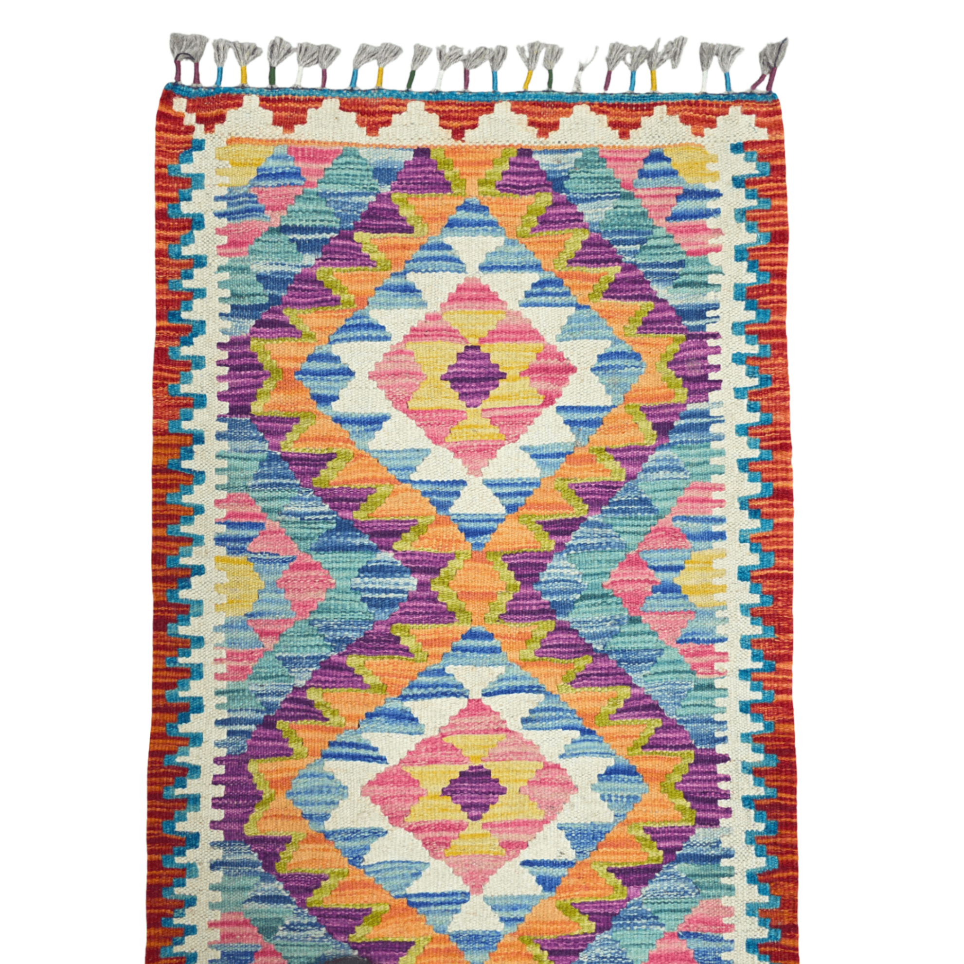 90 x 60 cm Hand-Woven Afghan Kilim