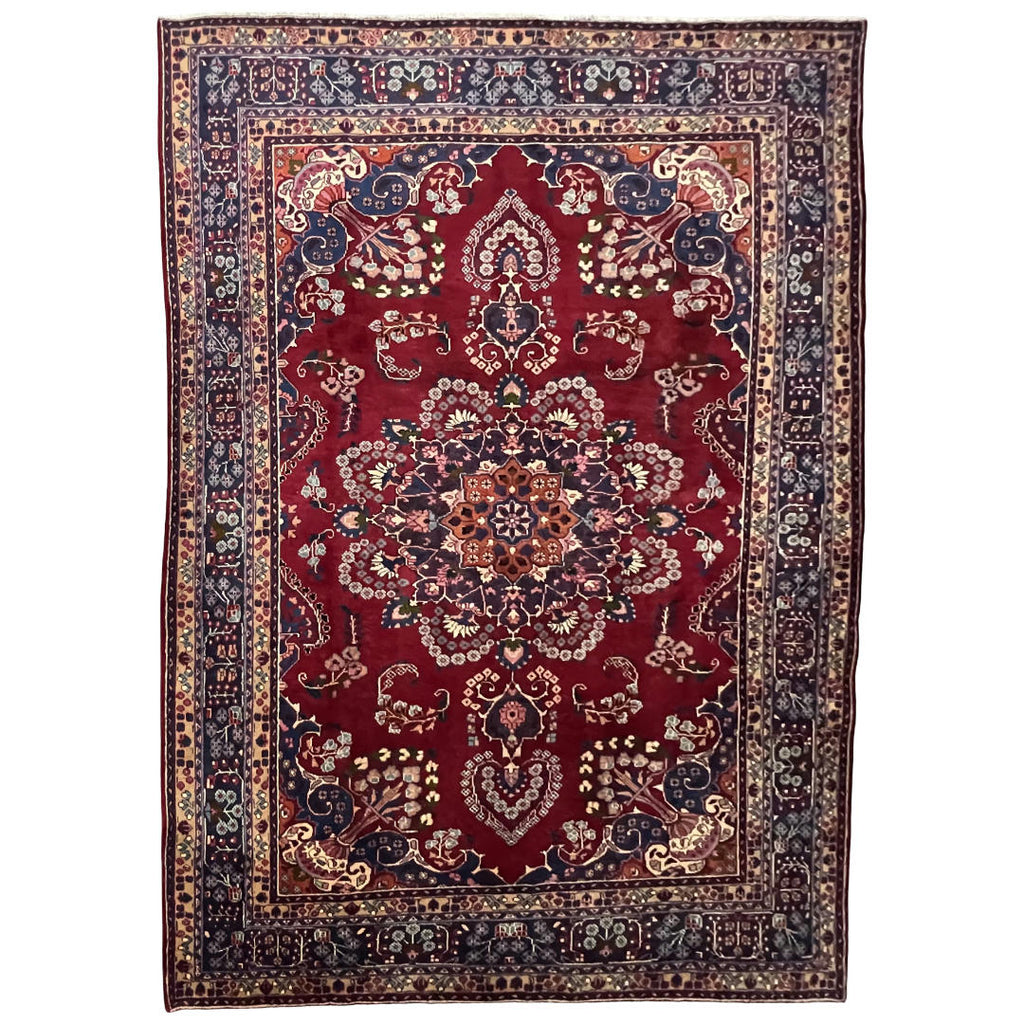 295 x 200 cm Hand-Knotted Persian Kashan Medallion Rug