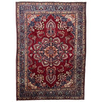 295 x 200 cm Hand-Knotted Persian Kashan Medallion Rug