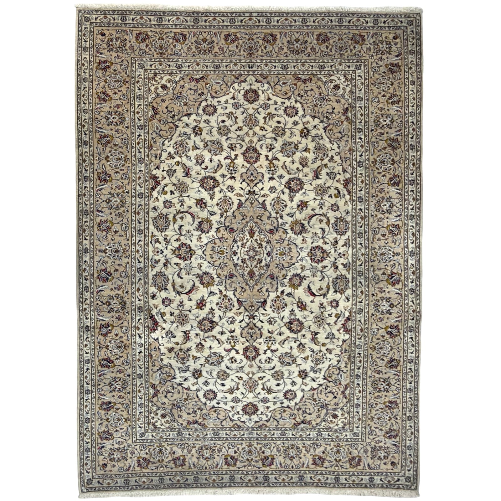 295 x 203 cm Hand-Knotted Persian Kashan Rug