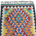 90 x 60 cm Hand Woven Afghan Kilim Rug