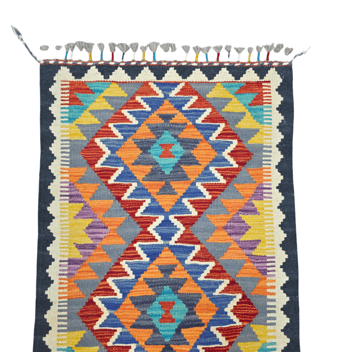 90 x 60 cm Hand Woven Afghan Kilim Rug