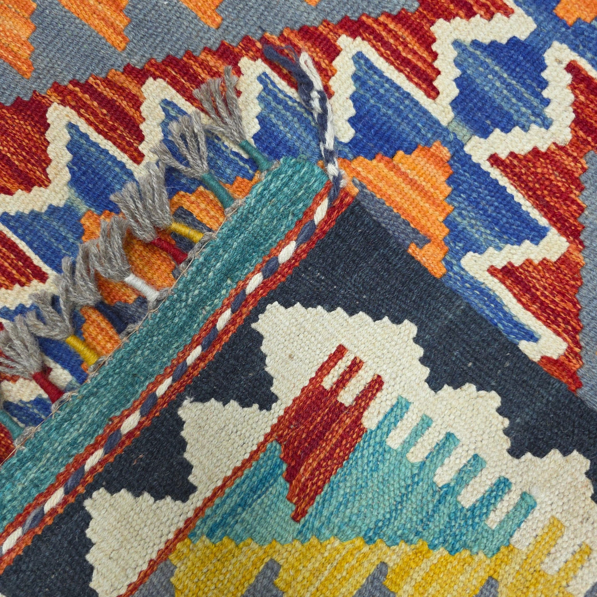 90 x 60 cm Hand Woven Afghan Kilim Rug
