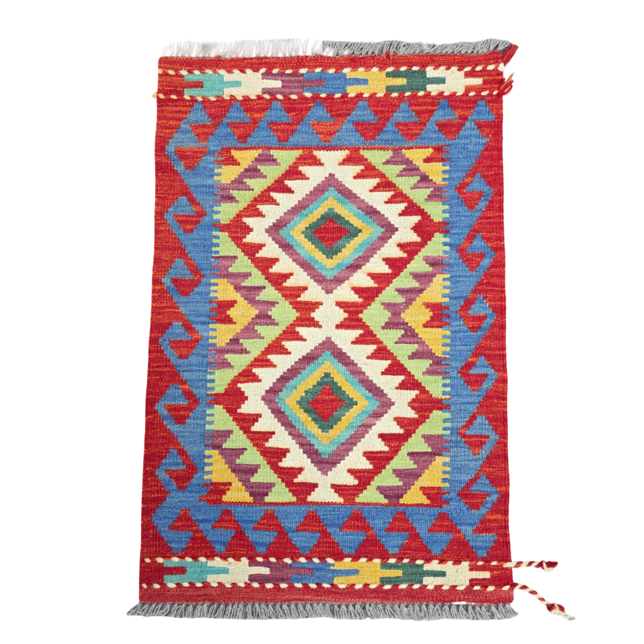 90 x 60 cm Hand-Woven Afghan Kilim