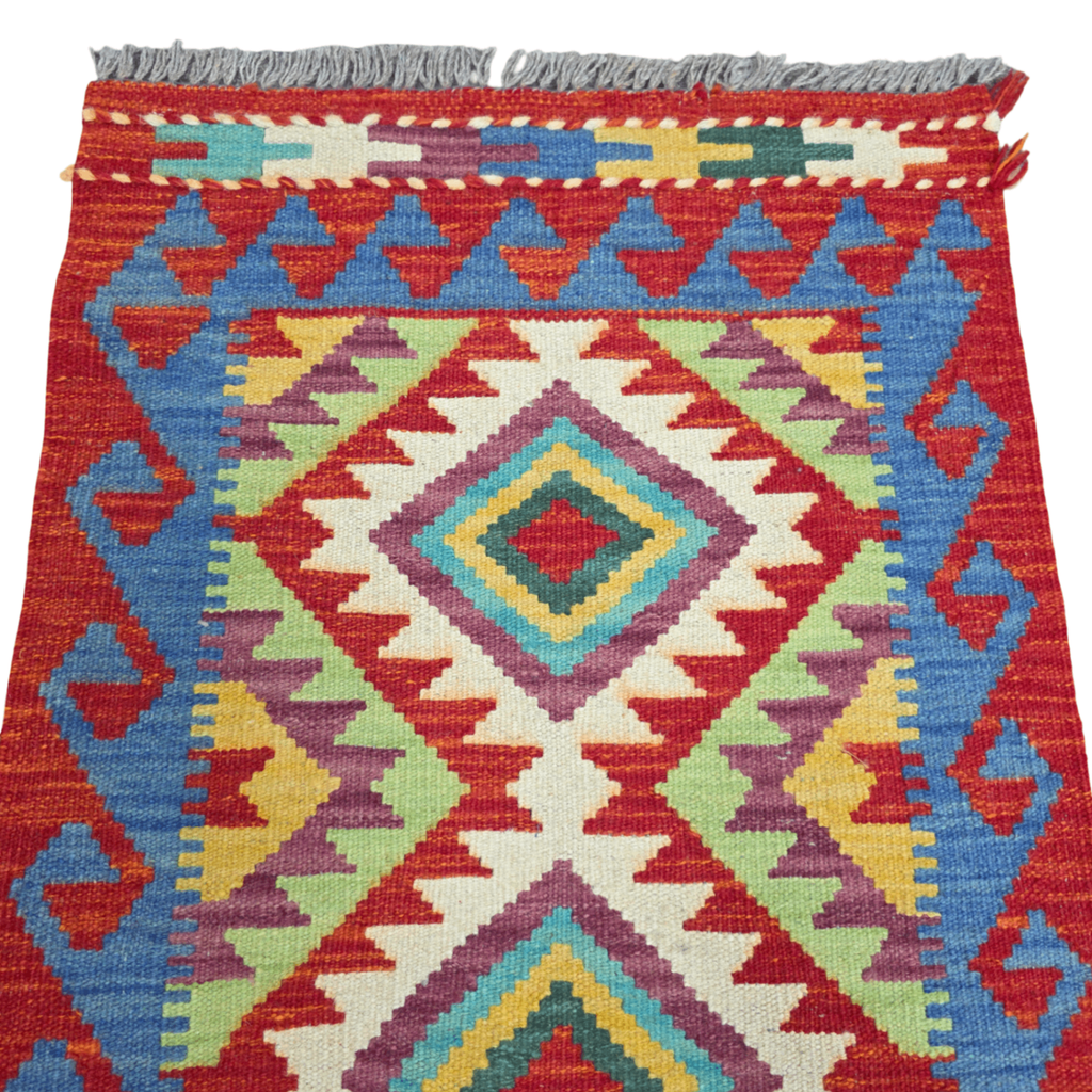 90 x 60 cm Hand-Woven Afghan Kilim