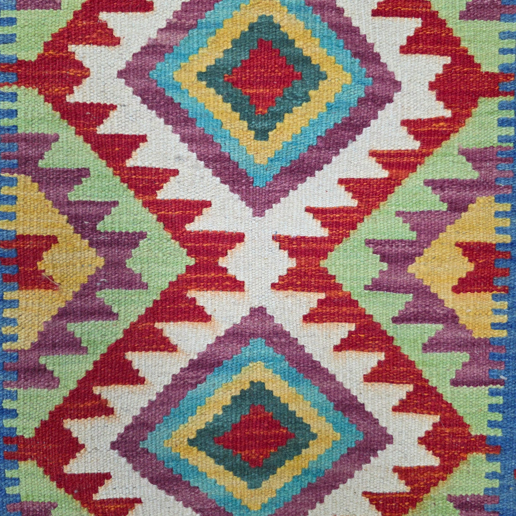 90 x 60 cm Hand-Woven Afghan Kilim