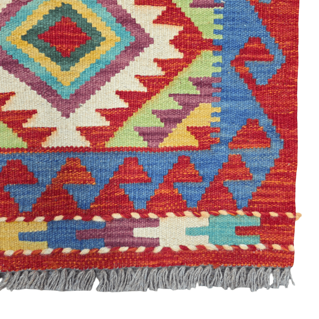 90 x 60 cm Hand-Woven Afghan Kilim
