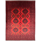 297 x 193 cm Hand-Knotted Afghan Khal Mohammadi Turkmen Rug