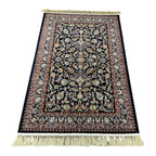 Black and gold Persian rug detail