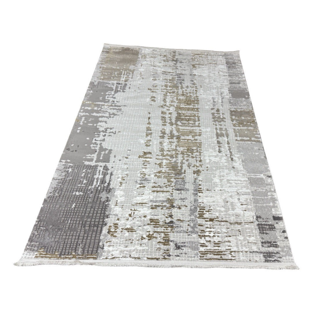 230 x 160 cm Contemporary Textured Rug with Neutral Color Palette