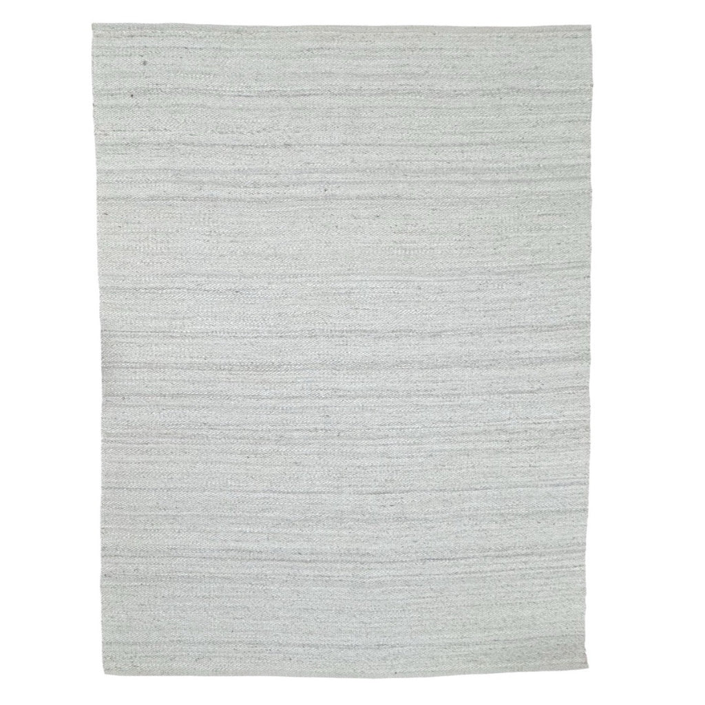 272 x 203 cm Handwoven Jute Rug – Natural White Textured Design