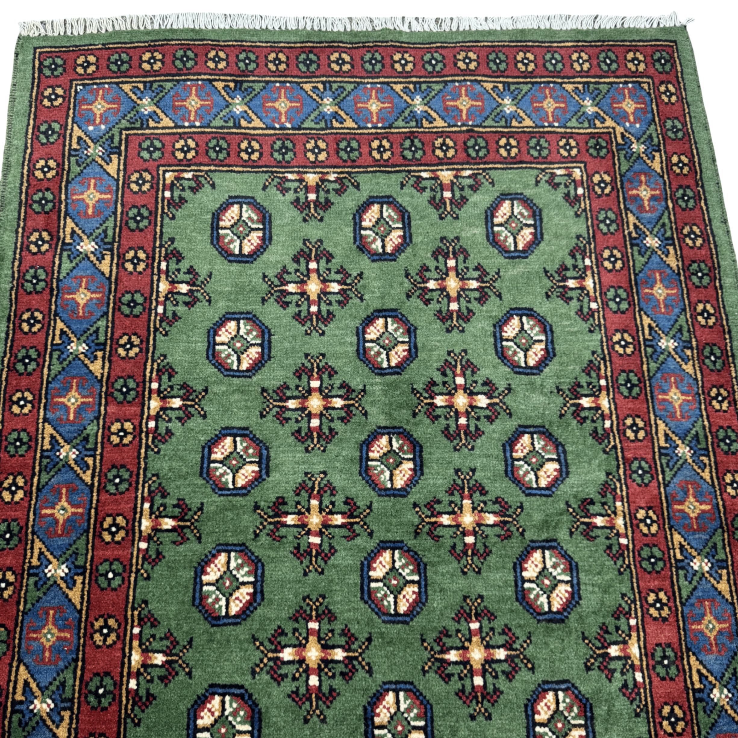 167 x 114 cm Hand-Knotted Afghan Akche Rug