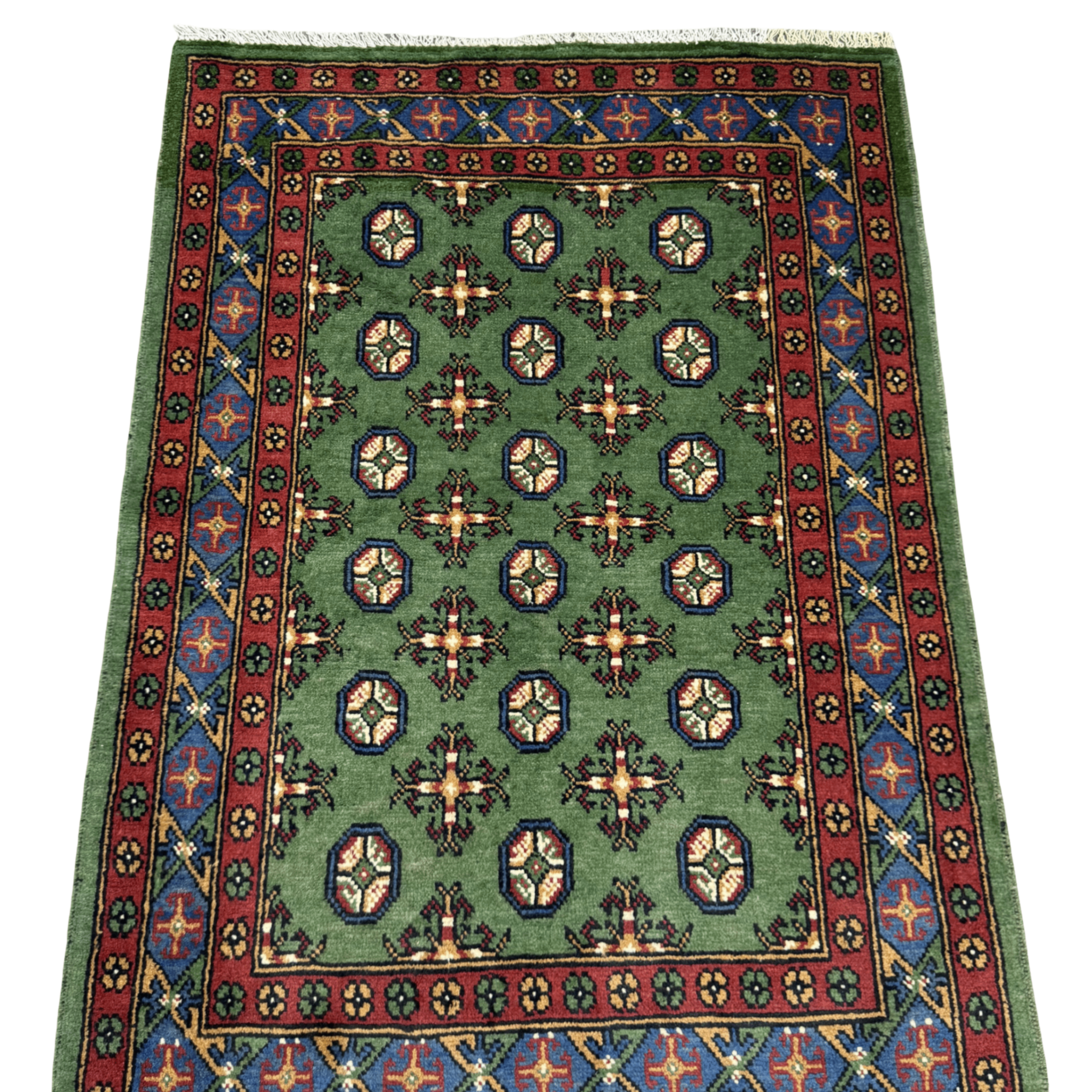167 x 114 cm Hand-Knotted Afghan Akche Rug
