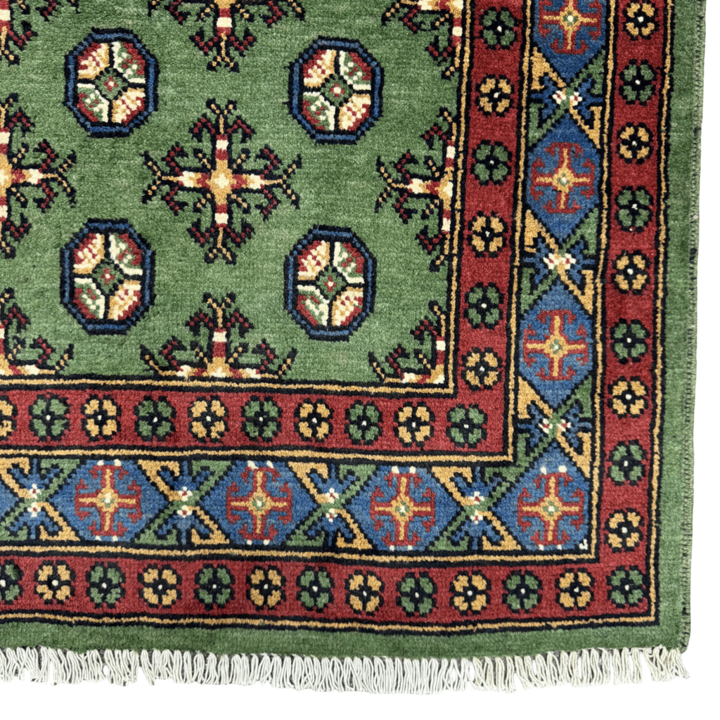 167 x 114 cm Hand-Knotted Afghan Akche Rug