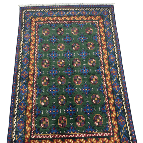 189 x 119 cm Hand-Knotted Afghan Akche Tribal Rug
