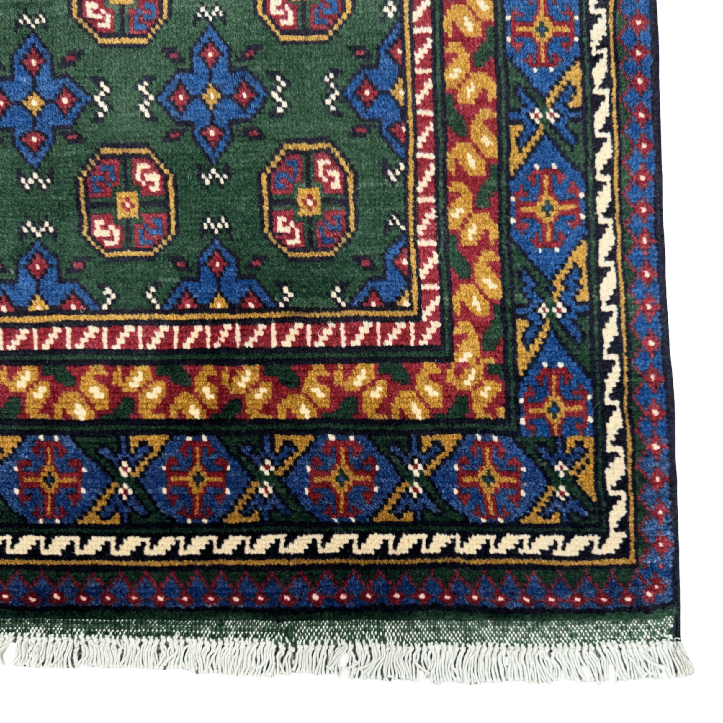 189 x 119 cm Hand-Knotted Afghan Akche Tribal Rug