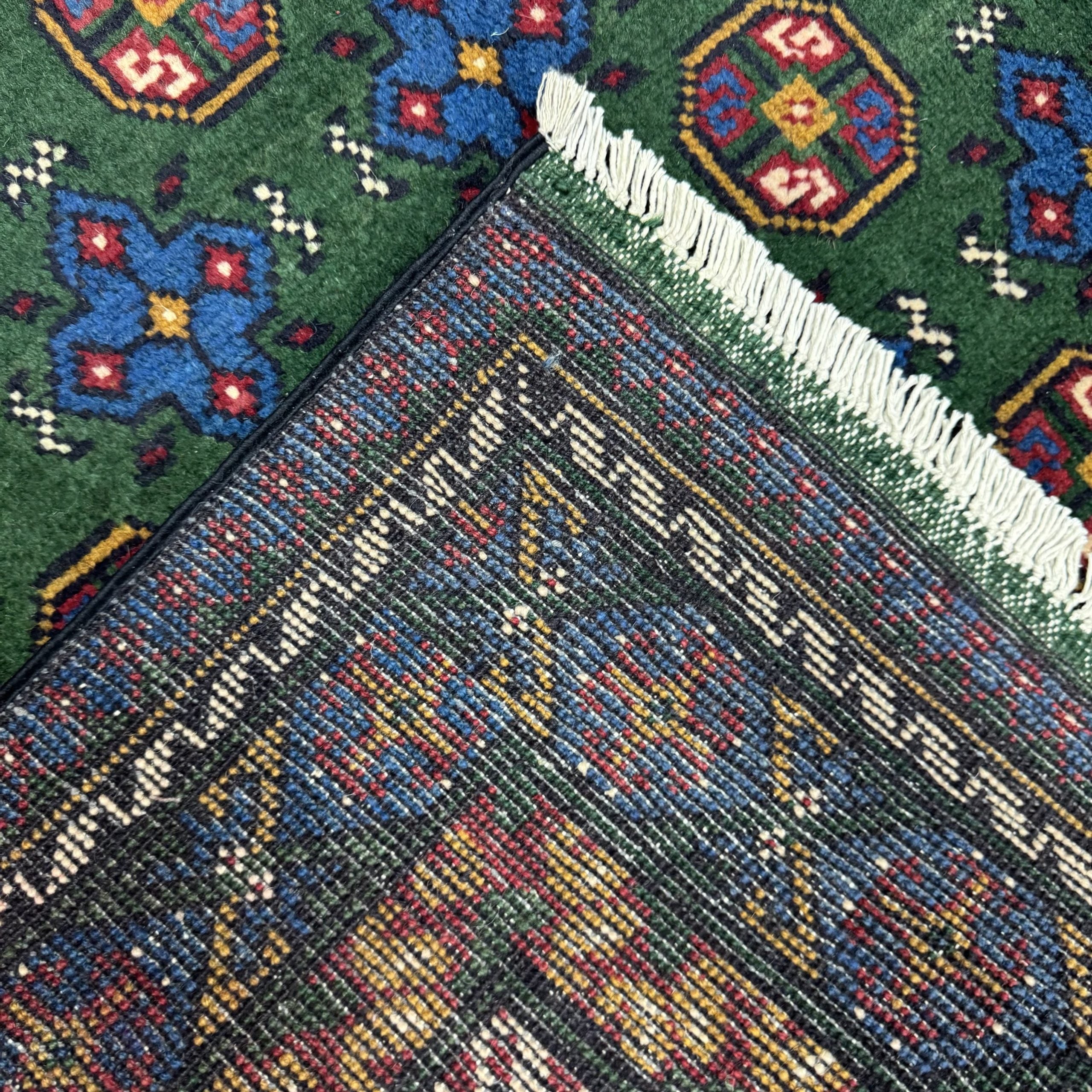 189 x 119 cm Hand-Knotted Afghan Akche Tribal Rug