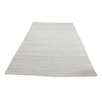 272 x 203 cm Handwoven Jute Rug – Natural White Textured Design