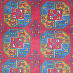 200 x 145 cm Hand-Woven Afghan Akche Rug