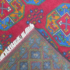 200 x 145 cm Hand-Woven Afghan Akche Rug